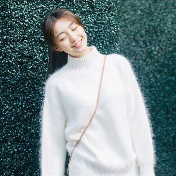

women's sweaters 2021 women winter autumn velvet sweater warm ourwear, White;black