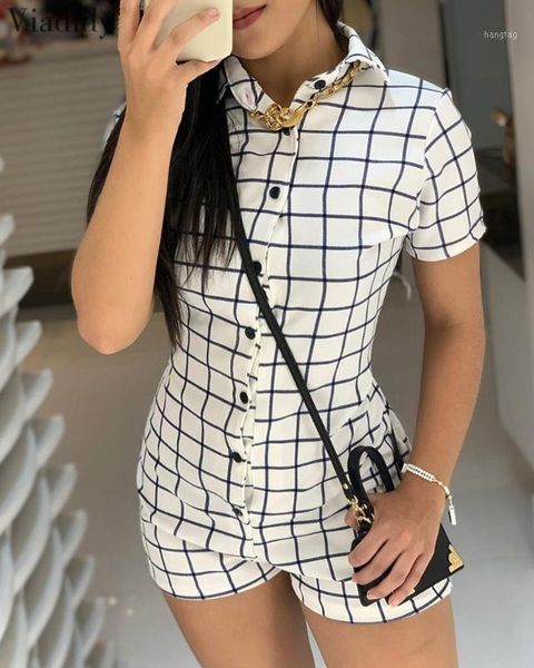 

stripes bottoned short sleeve playsuits summer women casual romper1, Black;white