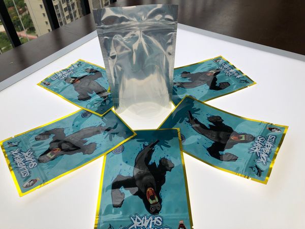 

silverback акула shark bakery шутка up запах доказательство resealable california 3.5-7g edibles упаковки майларовой сумочку sqctwm bdefashi, Pink;blue