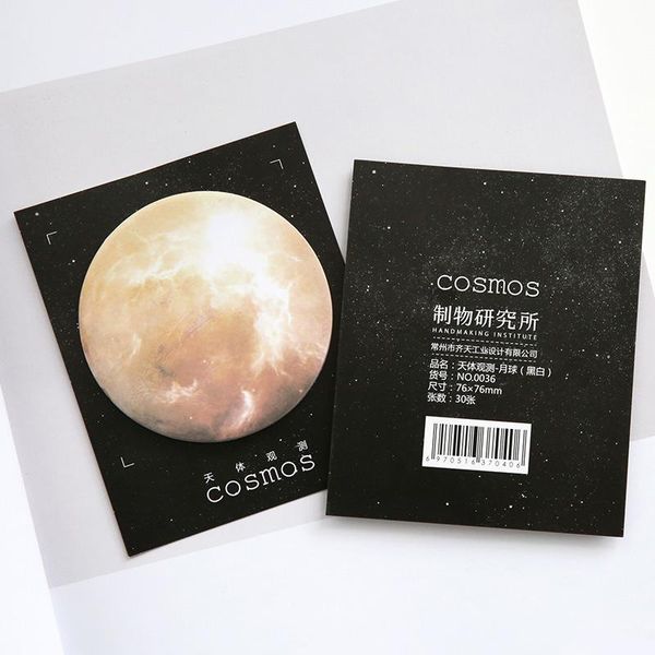 

30 pcs lot planet post it decorative scrapbooking to do list moon stickers self adhesive writable memo pad art marker planner bbytiq