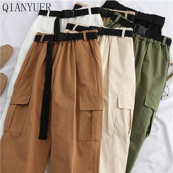 

cargo pants women joggers harajuku pants for women streetwear casual trousers with belt high waist korean sweatpants1, Black;white