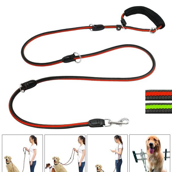 

6 way multi-functional hands dog leash heavy duty nylon pet training leash for medium large dogs re bbyhkc