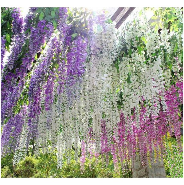 

eco-friendly 110cm wisteria wedding decor 5 colors artificial decorative flowers garlands for party wedding hom jllyry lajiaoyard