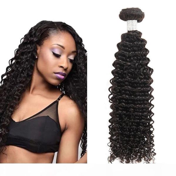

10a grade remy human hair weaves brazilian curly wave hair 10pcs factory price 8-28inch natural black color