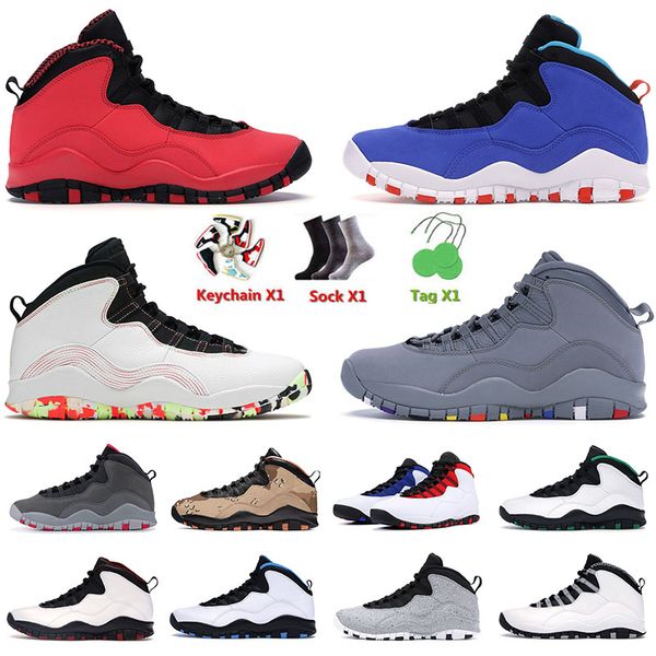 

basketball shoes jumpman 10 10s x mens designer ember glow orlando tinker seattle steel grey cement fusion red sports sneakers designer trai