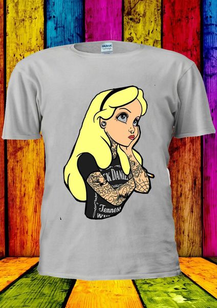 

alice wonderland punk tattoo t shirt men 2259 new fashion brand summer clothing teenage t shirt sport hooded sweatshirt hoodie