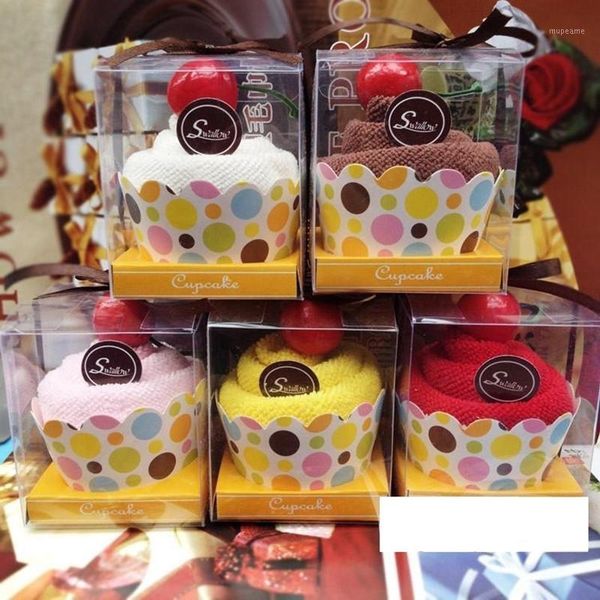 

towel 10pcs sweet cake favor bridesmaid wedding birthday gift ideas color random1