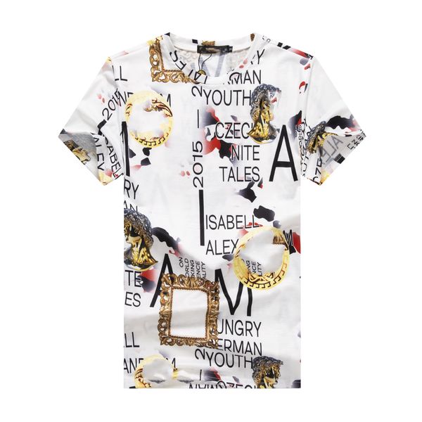 

luxury men's casual t shirts wear designer short sleeve medusa t-shirt 100% cotton wholesale black and white men's tees big size m, White;black