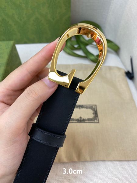 Guooi 3.0cm Top original de alta qualidade designer cinturão famosa moda clássico retrô luxo marca simples negócio moda design homens e mulheres cintos com caixa 0002