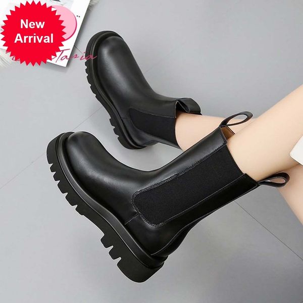 

2021 the new new ladies ankle chunky boots women's shoes shuv, Black