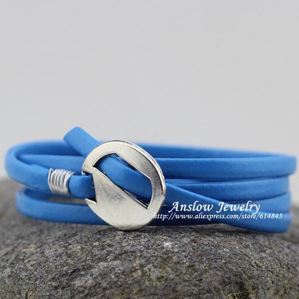 

low0206lb горячая продажа ювелирных изделий способа 85cm pu leather wrap подвески браслеты для женщин мужчины женщины мужчины пару подарков, Golden;silver