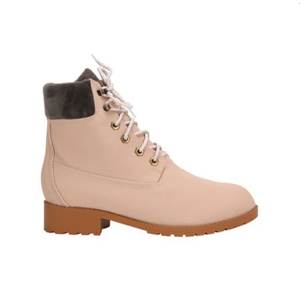 

2021 new boots fashion solid flats snowshoes women winter lace-up casual women's shoes f8gy, Black