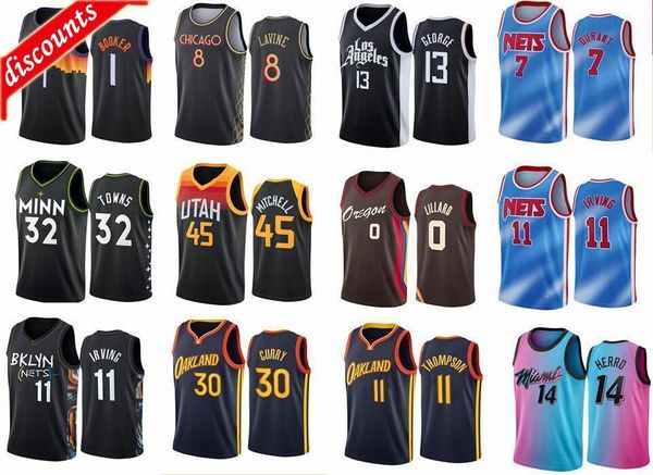

2021 jerseys doncic booker paul morant curry jokic murray antetokounmpo donovan mitchell herro wade lamelo butler ball wetsbrook jersey, Black;red