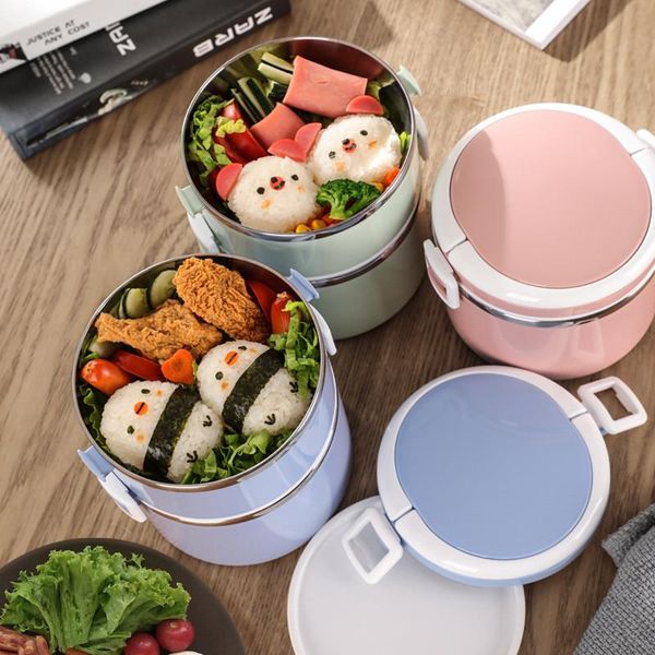 

304 stainless steel lunch box insulation multi layer japanese style bento box office workers students portable food container qylrof mywjqq