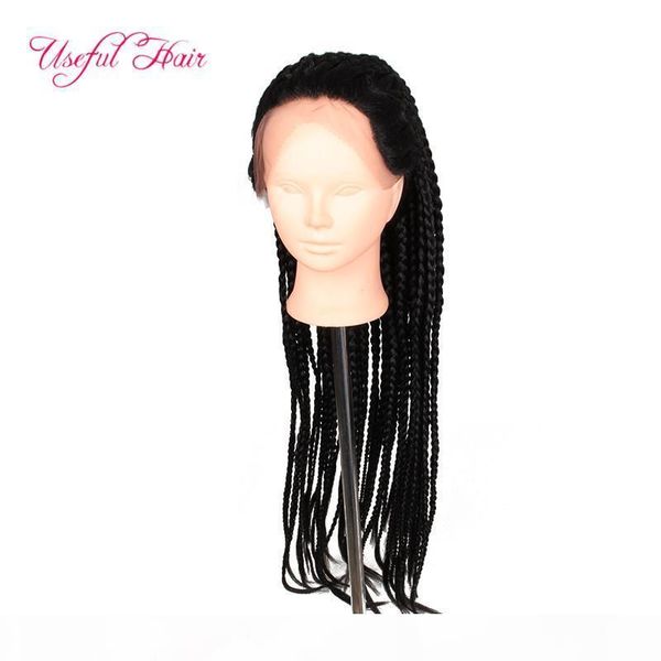 

wigs for black women ombre purple crochet 3s box braiding short bob synthetic lace front wig natural black purple heat resistant