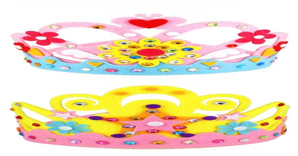 

3 5 10pcs eva foam sequins crown creative flowers stars patterns kindergarten art diy craft toys kids party decorations gift zxh sqckjw