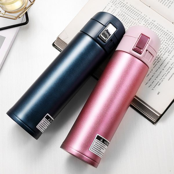 

304 stainless steel vacuum flasks bounce cups portable car business water bottles 500ml fashion bounce cup botttle vtky2337