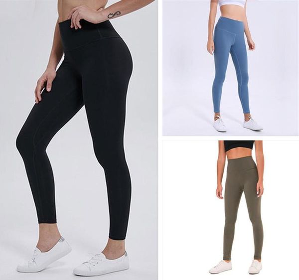 

solid color women yoga pants high waist sports gym wear leggings elastic fitness lady yoga jacket overall tights pants workout yoga leggings, Black;white
