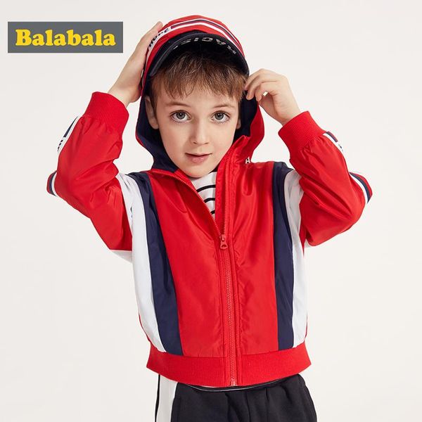 

balabala children zip jacket coat boy spring baby street hat fashion coatmultiple colour outerwear trend, Blue;gray