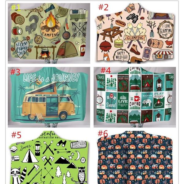 

camper picnic hooded blankets for kids soft warm camping car throw blanket with hood soft warm sherpa fleece blankets wrap for