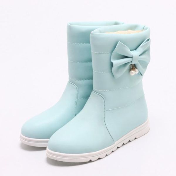 

new winter girls boots fashion bowknot toddler kids boots with bow pu leather princess casual long children shoes, Black;grey