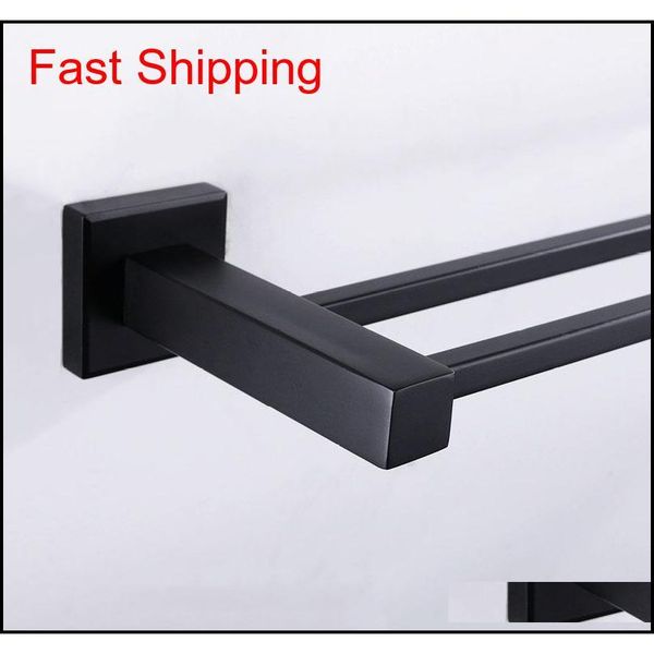 

bathroom accessories matte black square stainless steel towel rack wall mounted towel rai qylwbf bde_luck