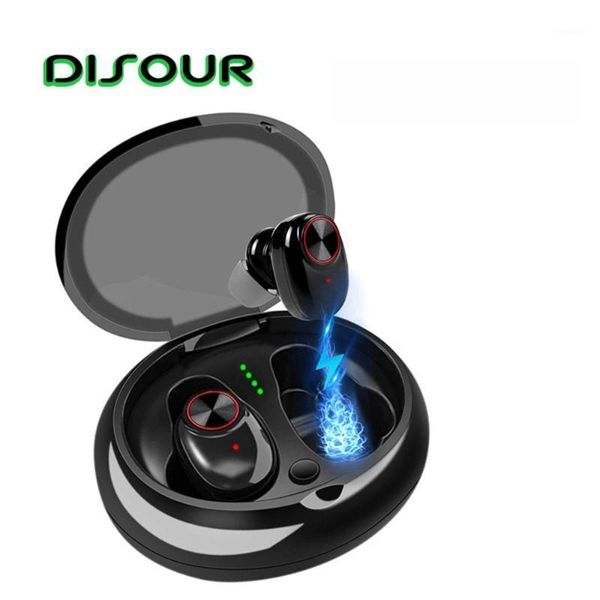 

disour tws bluetooth 5.0 headset in-ear true wireless sport stereo earbuds hands-with charging box binaural calls1