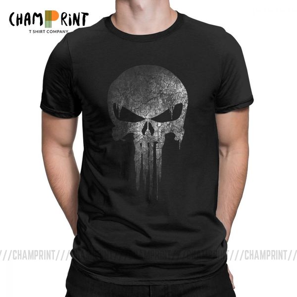 

sport punisher skull men's t shirt superhero streatwear mma 2019 fashion tees short sleeve t-shirts cotton new arrival clothes