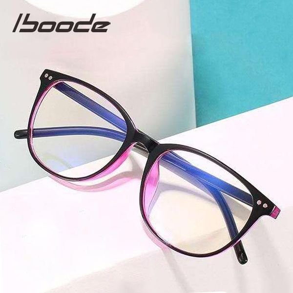 

sunglasses iboode anti blue light computer reading glasses men women reader ultralight presbyopic eyeglasses optical diopters +1.0 1.5 4.0, White;black