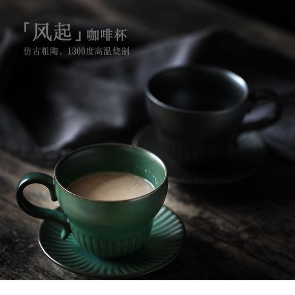 

200ml ceramic coffee cup japanese style teacup water cup stoneware ceramic kungfu teacup whit plate cuisine d bbyvkq