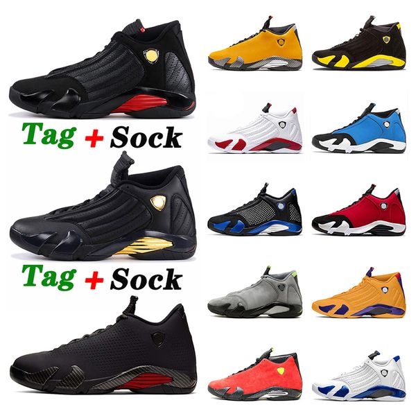 

new jumpman 14 14s basketball shoes mens black defining moments red last s2018 release designer retro sports sneakers 40-47, White;red