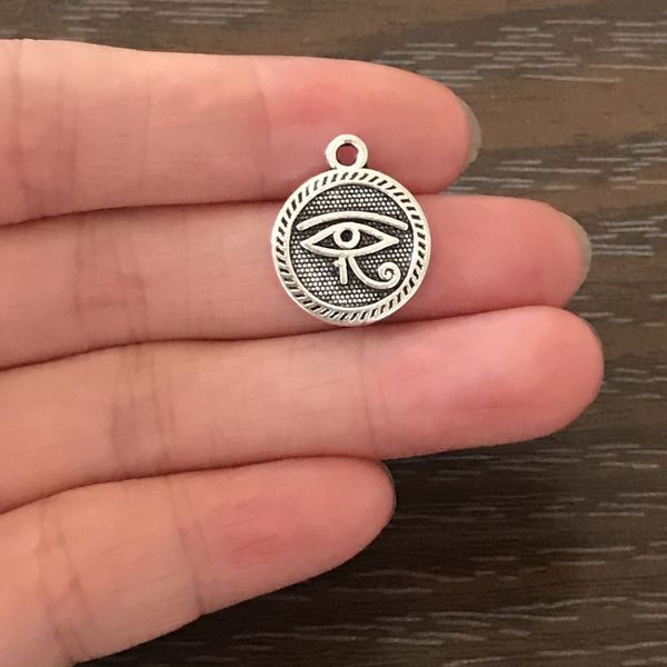 

wholesale diy jewelry making inspiration evil eye charms zinc alloy dog pendant charm for bracelet necklaces earrings bookmark zipper pull, Bronze;silver