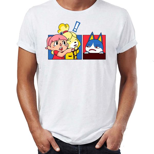 

men's t shirt animal crossing isabelle woman yelling at cat meme artwork art printed tee sport hooded sweatshirt hoodie