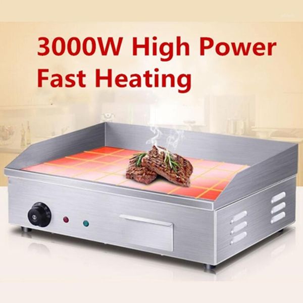 

camp kitchen brand commercial 3000w electric griddle chop plate 55cm countergrill bbq for restaurant1