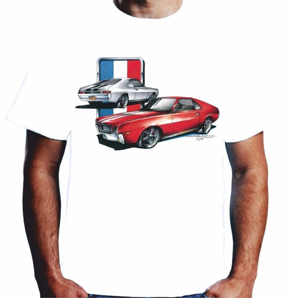 

2019 100% cotton mens t-shirt amx amc javelin muscle car rod american v8 pos-437 tee shirt sport hooded sweatshirt hoodie
