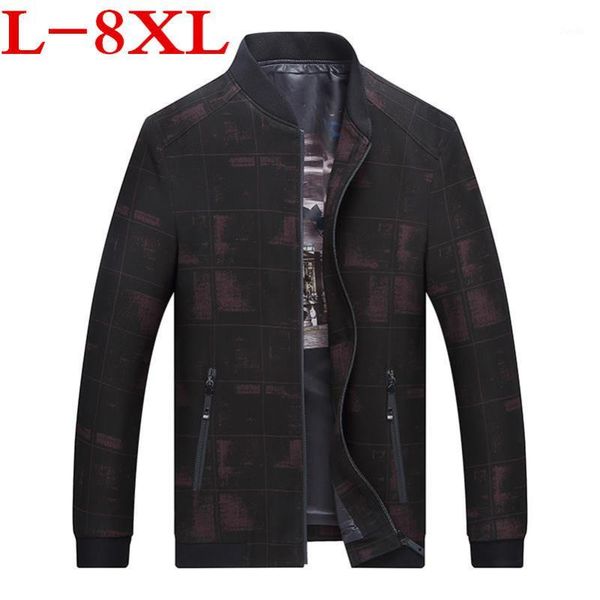 

plus size 8xl 7xl 6xl spring autumn new men fashion casual loose mens jacket trench coat sportswear bomber mens coat1, Tan;black
