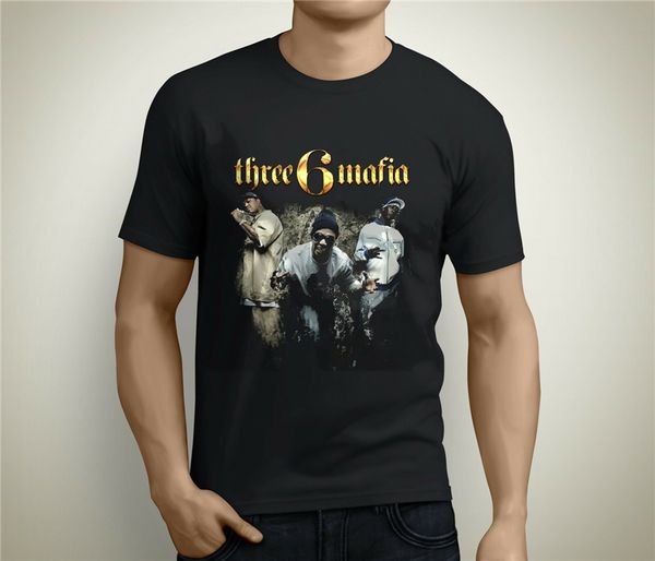 

new 2019 three 6 mafia short sleeve men's black size s 3xl new funny hoodie designers t shirts sweatshirt