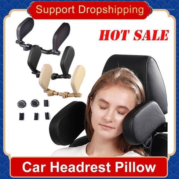 

seat cushions car headrest pillow neck set support auto head cushion for kids and adults1