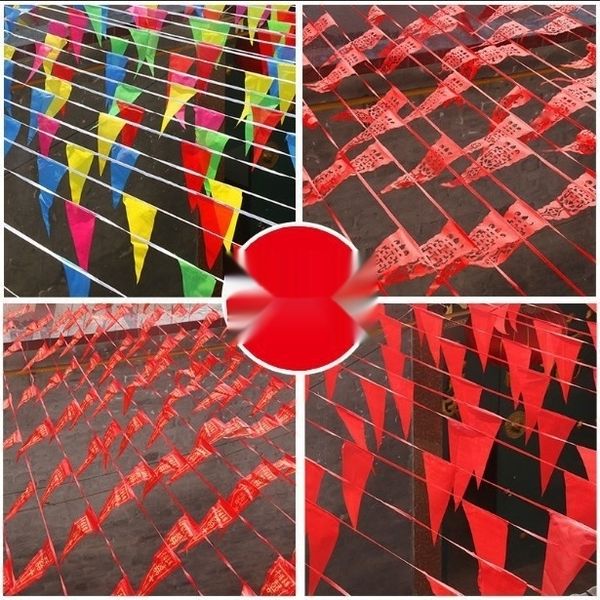 

rl7mo personalized pull bar opening small colored color color flag triangle no interior decoration community hanging flag wall red clmux