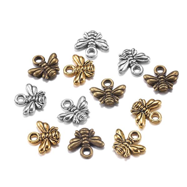 

40pcs tone bumble bee honeybee insects charm pendants beads for necklace bracelet earring jewelry making supplies h jlltzh, Silver
