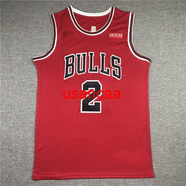 2# Ball Red New Sponsor Basketball Jersey