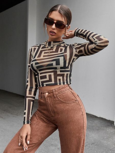 

geo print crop mesh g9o2#, White