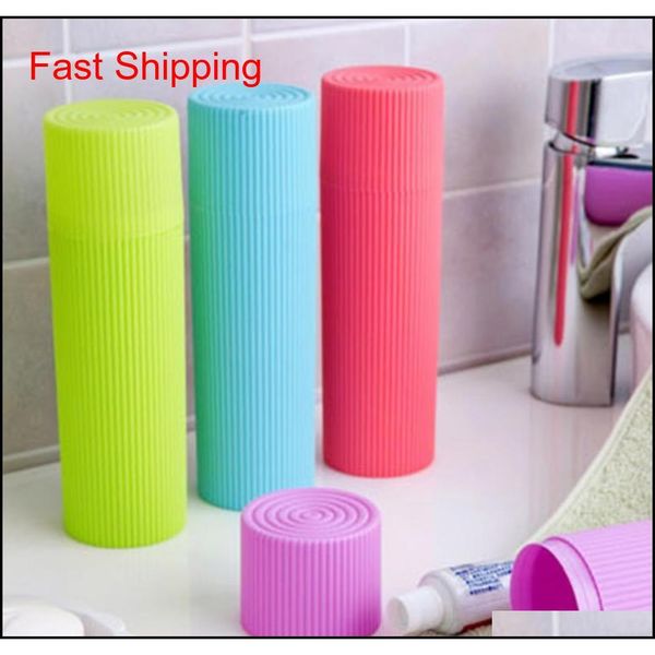 

2018 bath practical toothbrush holder anti bacteria storage box cylinder portable travel chopsti qylwrt new_dhbest