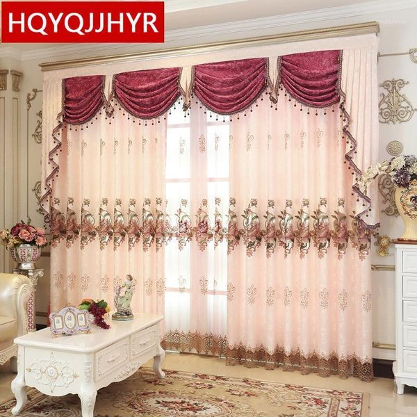 

curtain & drapes 2021 european style luxury embroidered living room floor villa custom bedroom curtains 5 star el drapes1