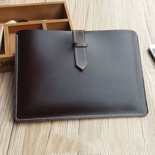 

cowhide comter and men's hand bag bus manual simple liner protective flat cover