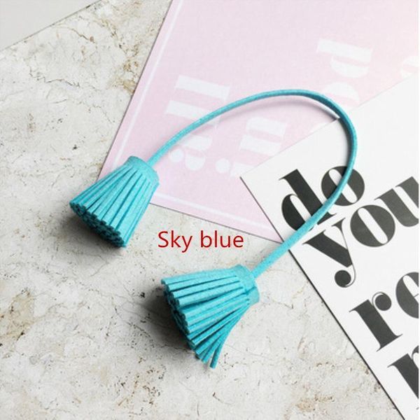 

4pc faux leather double tassel fringe trim rope bag key decoration pendant diy garment sewing accessories crafts small tassels h sqcyos