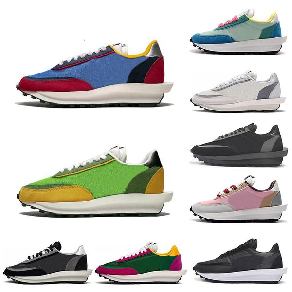 

2020 ldv waffle mens womens shoes varsity blue pine green gusto varsity blue mens trainers sports sneakers size 36-45