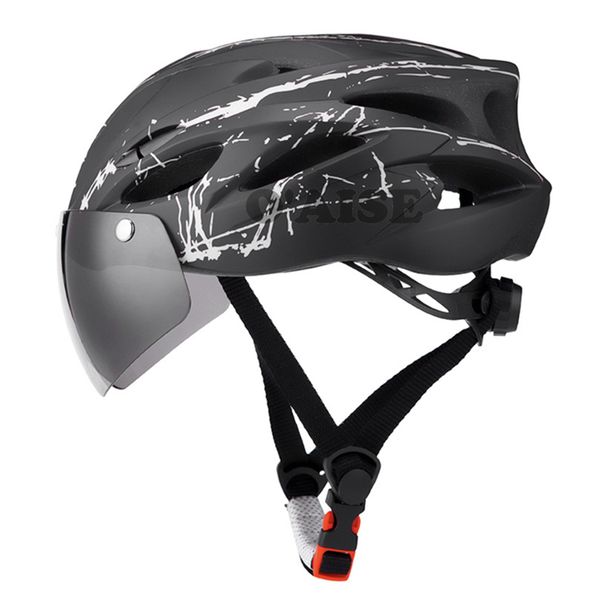 

racing bicycle helmet mtb riding equipment with magnetic goggles tk55