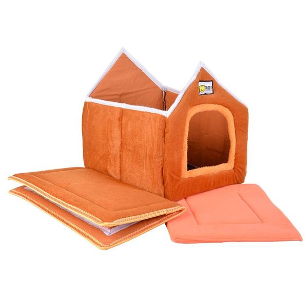 

foldable pet house bed nest with mat soft winter dog puppy sofa cushion house kennel nest dogs cat bed f bbyhrm lipper
