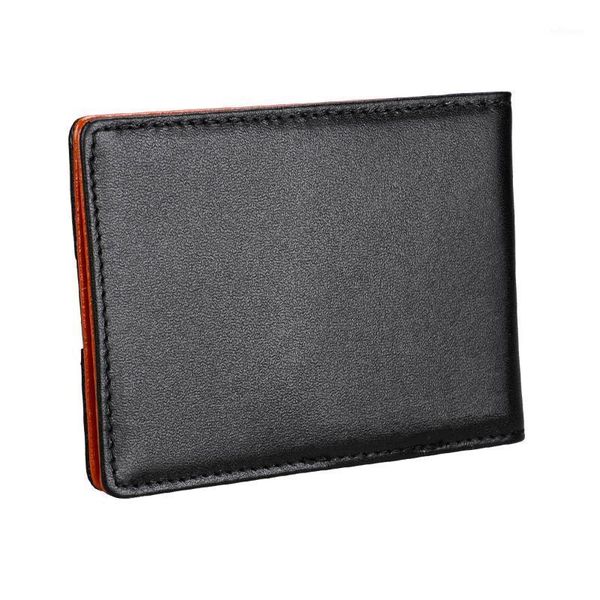 

wallets men's 100% genuine cow leather wallet blocking mini walet pocket male holders clucth black1, Red;black